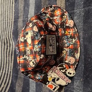 NWT Justice Peanuts Snoopy Plaid Bucket Hat (One Size)